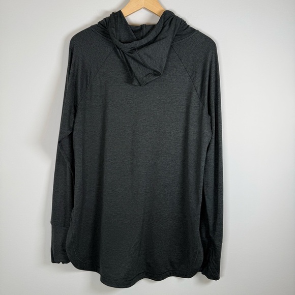 Athleta Uptempo Pullover Hoodie Sweatshirt Athleisure Lounge Wear LT Large Tall - Picture 6 of 6